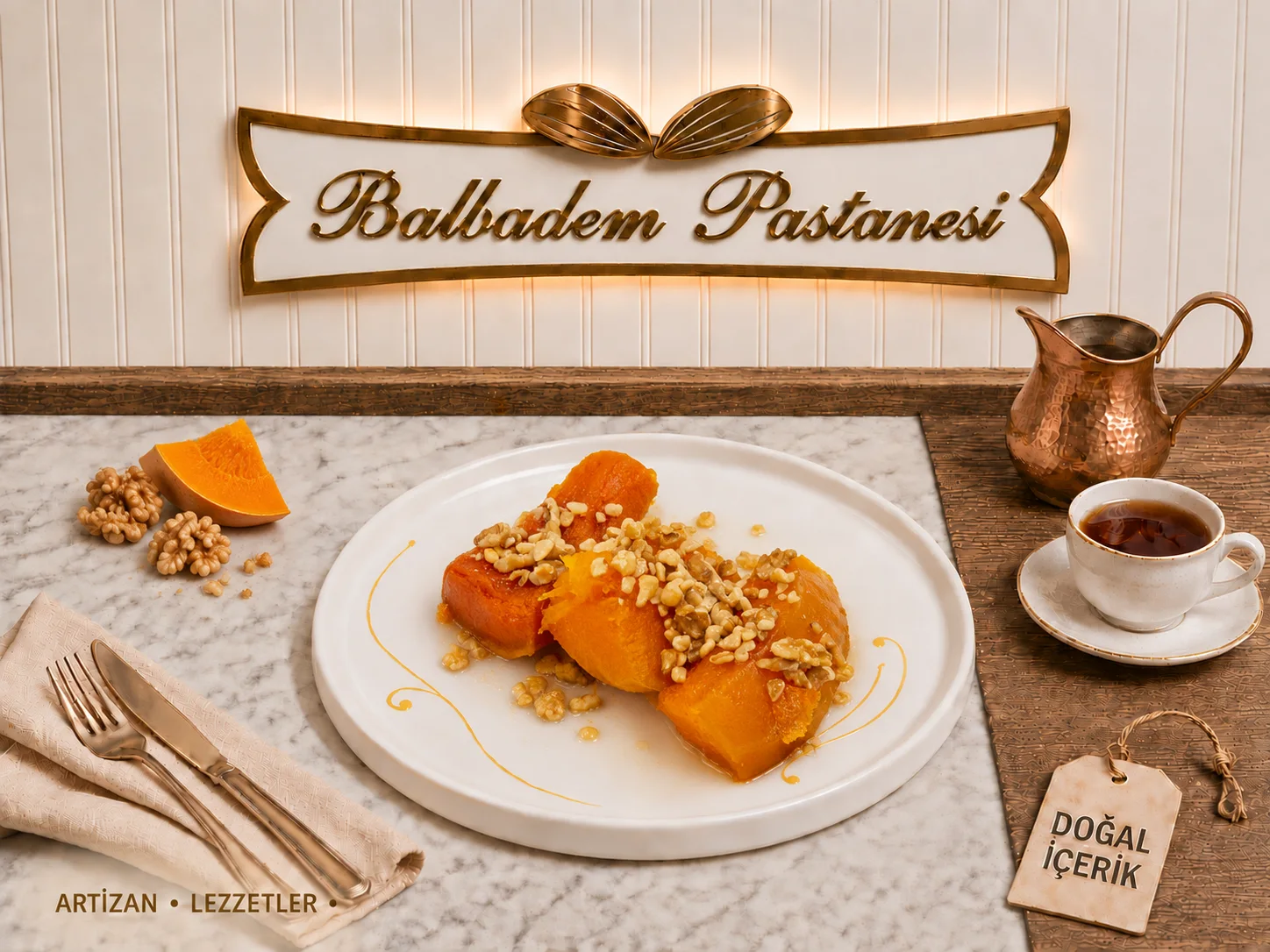 CEVİZLİ KABAK TATLISI (250 GR.)