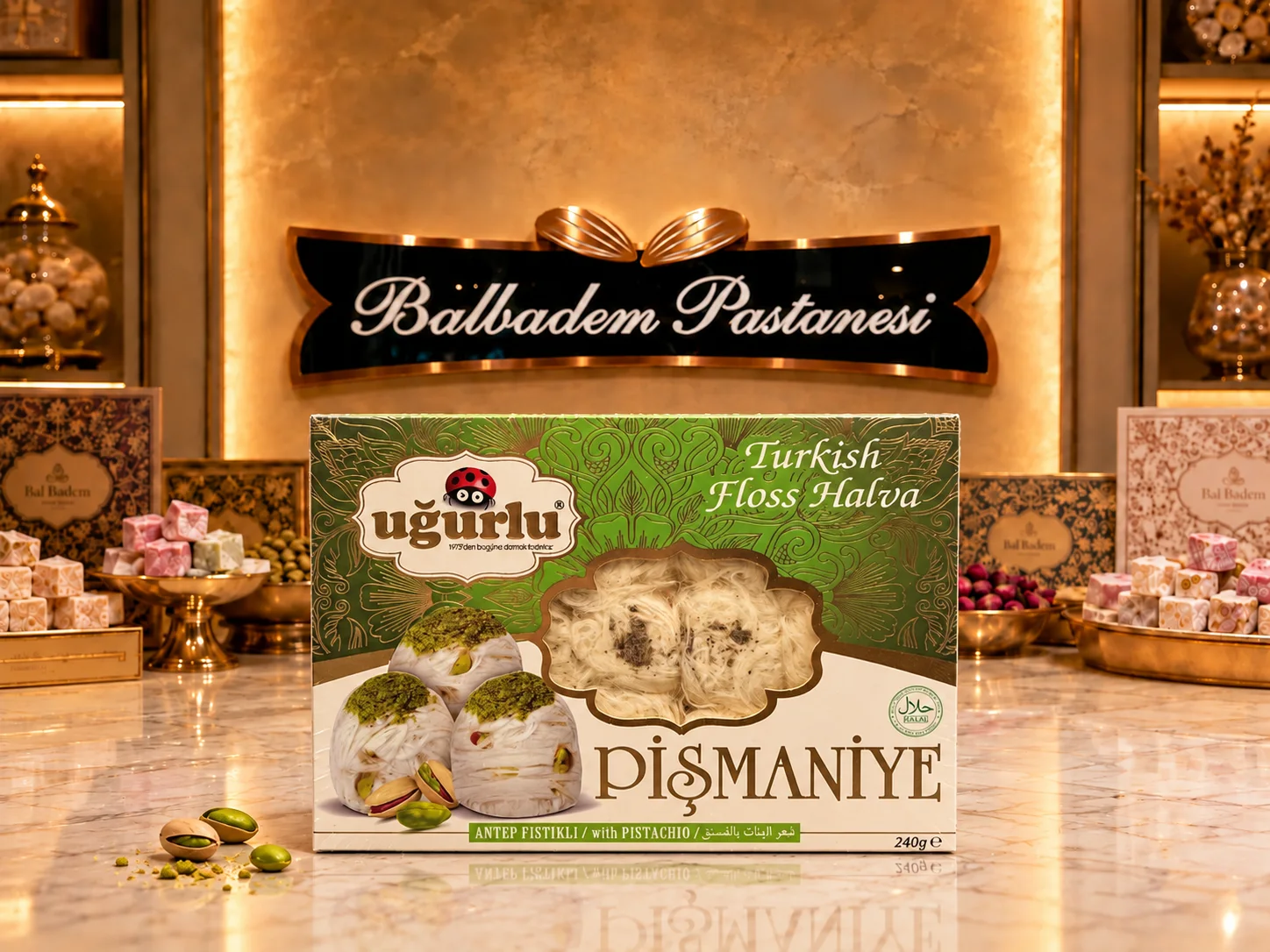 Antep Fıstıklı Pişmaniye ( 240 gr )