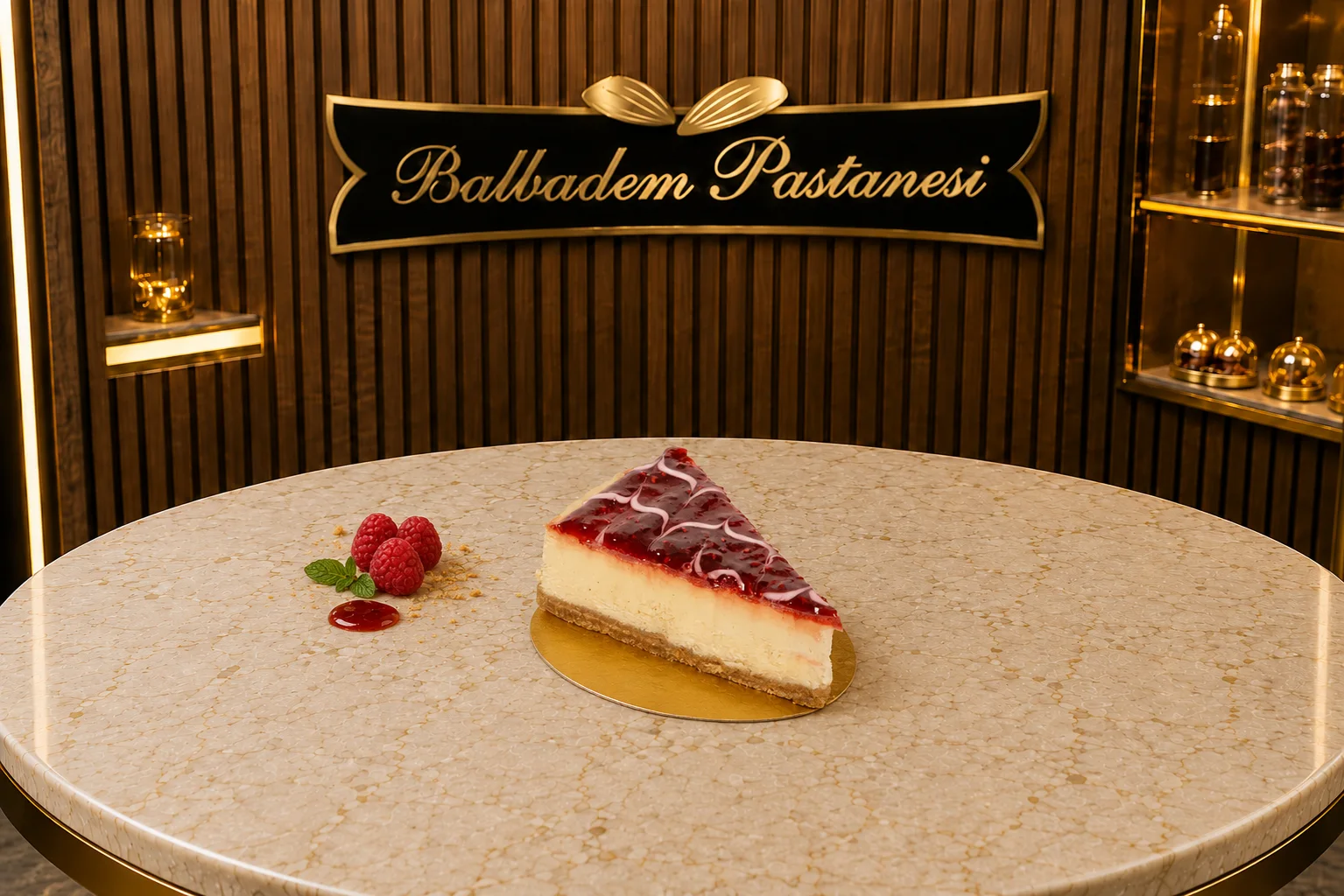 Frambuazlı Dilim Cheesecake