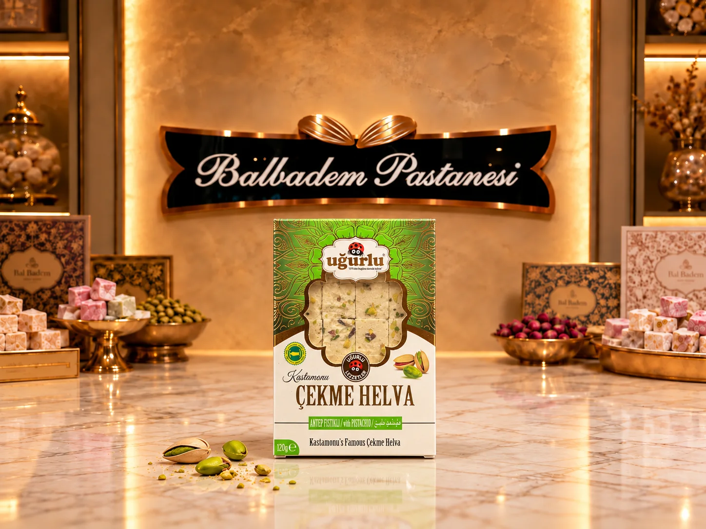 Antep Fıstıklı Çekme Helva (120 gr )