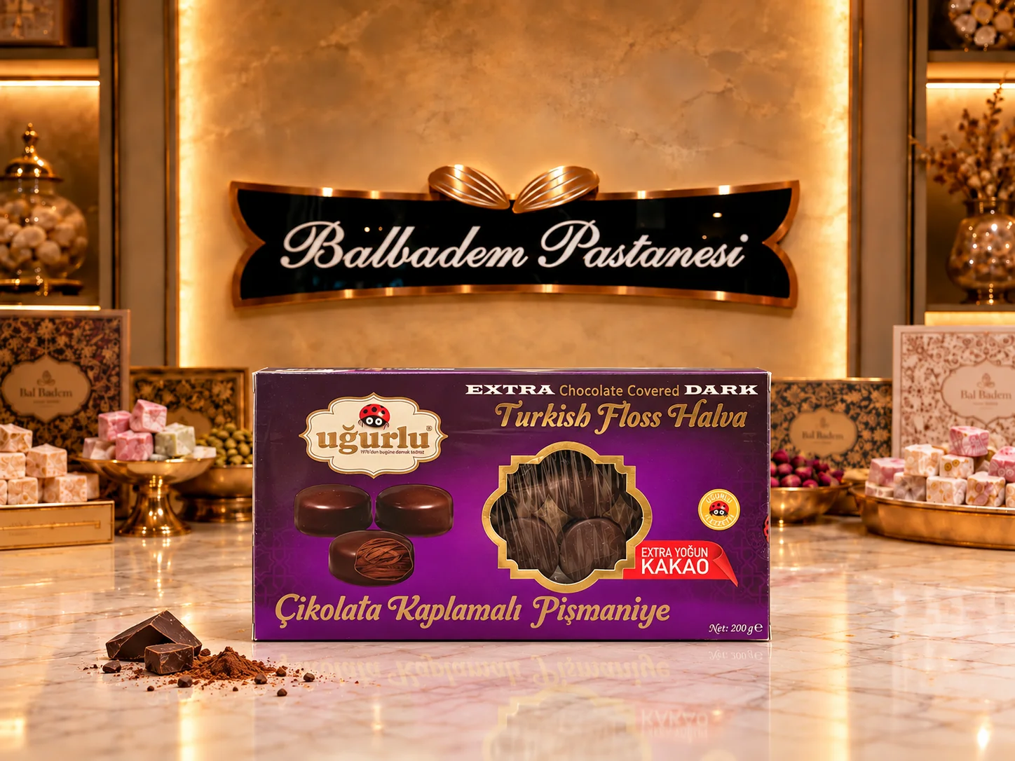 Çikolata Kaplamalı Extra Kakaolu Pişmaniye ( 200 gr )