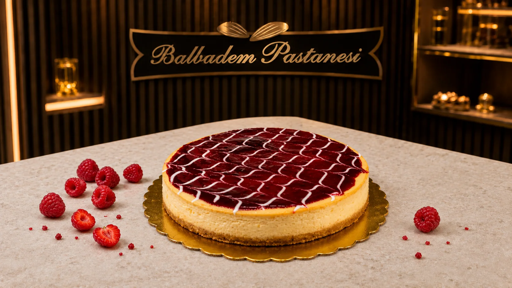 Frambuazlı Cheesecake (Bütün)