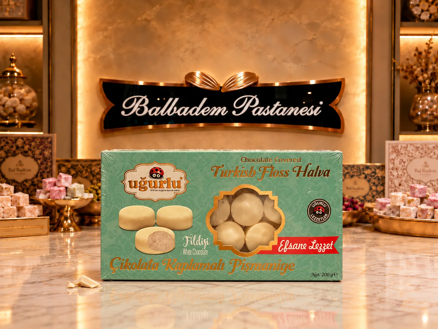 Beyaz Çikolata Kaplamalı Pişmaniye ( 200 gr )