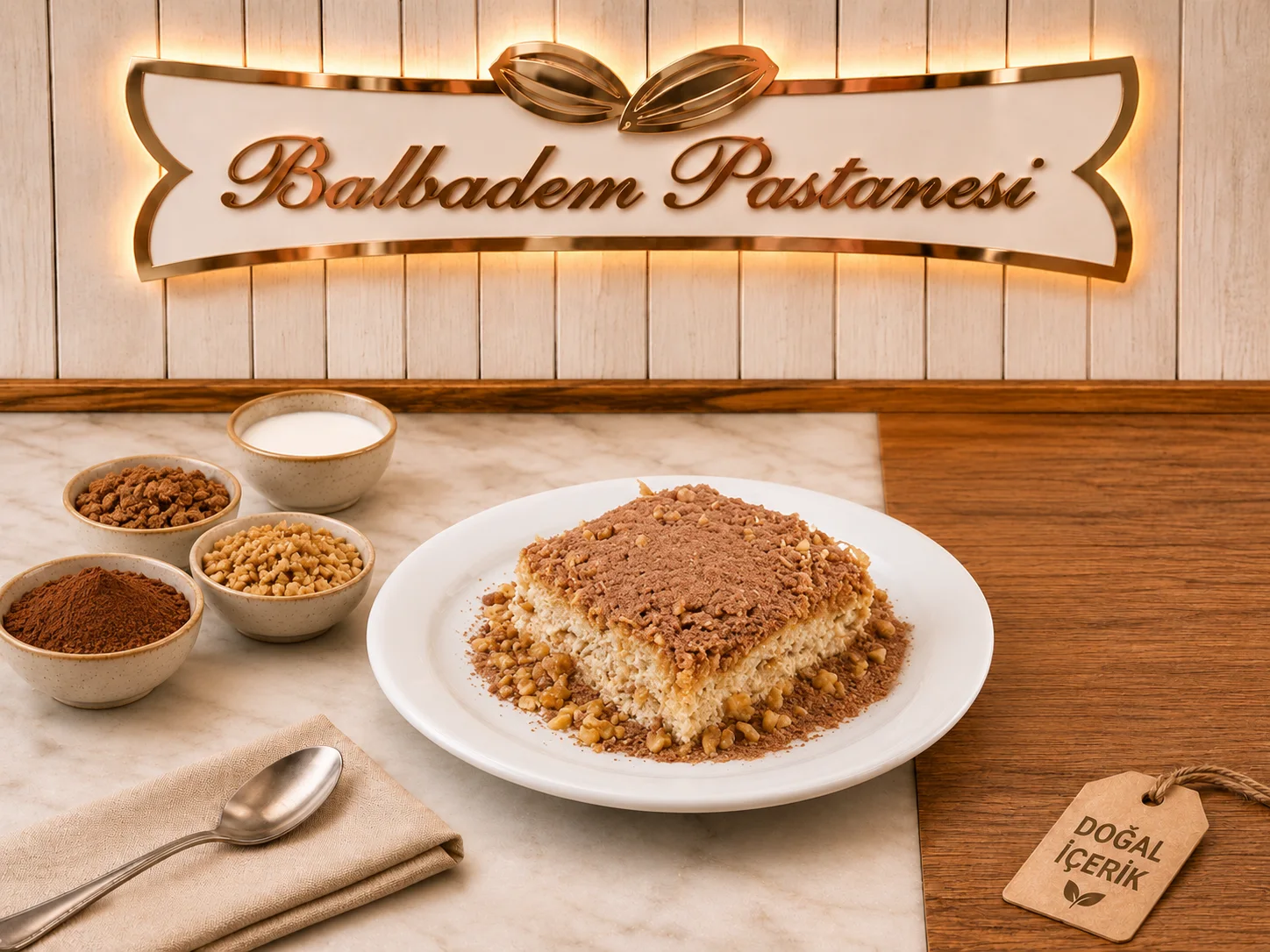 Çikolatalı Cevizli Sütlü Soğuk Kadayıf